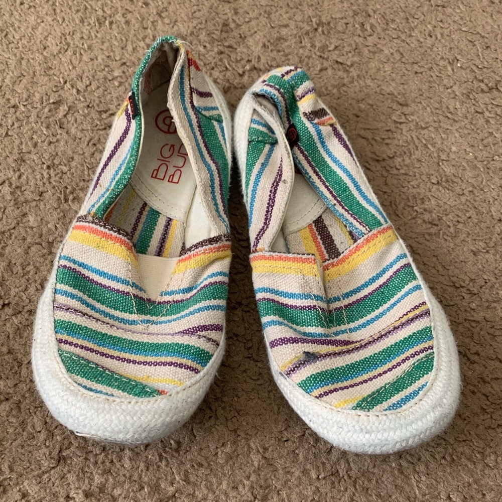 Big Buddha Striped Slipons
